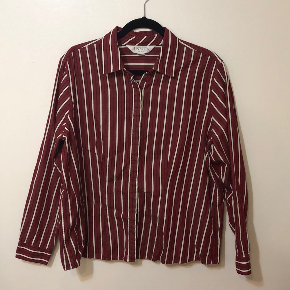 Stripped button up